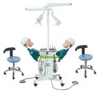 Movable Manual Control dental simulator,Dental Teaching System/Dental Simulation System/Dental Training System,For College/Dental Training School,Double Model Heads