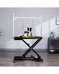 Stainless Steel Electric Lifting Folding Professional Grade Beauty Equipment Cat Grooming Platform Dog Pet Grooming Table,Table Height Adjustable 30~100CM