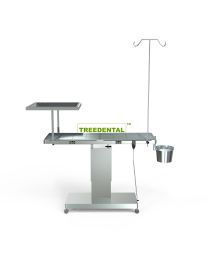 Veterinary Surgical Table,Electric Operating Table For Animals,Dental Treatment Table for Pet Clinic,304 Stainless Steel Countertop，Front And Rear Tilt 5°~15°，Table Height Adjustable 50~107CM