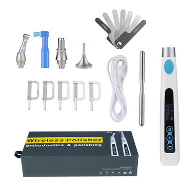 New Dental Electric Wireless Handpiece IPR System Orthodontic & Polishing 2-in-1 Motor Type-C Charging Port Dental Clinic Equipment,Speed 500-3000RPM,Forward/Reverse Mode