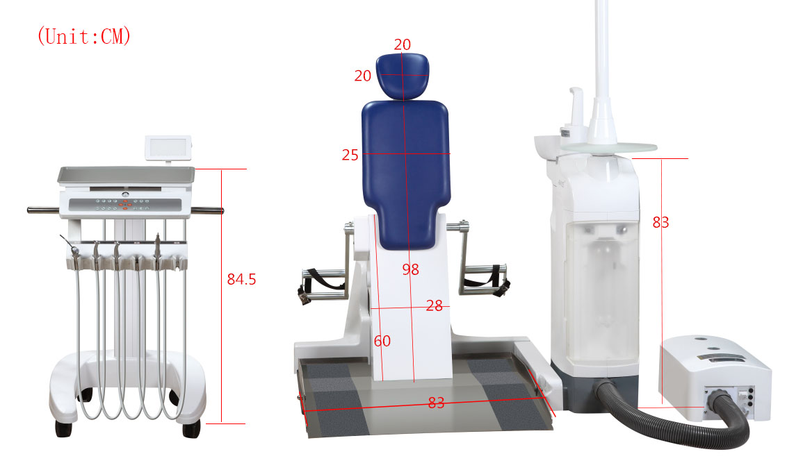 CE Approved Dental Rehabilitation Chair , Wheelchair Fixture&Wheelchair Lift Platform Design,Dental Chair Unit For People With Disabilities & With Limited Mobility 